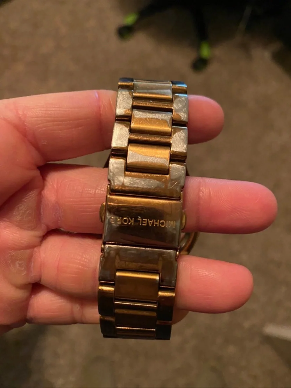 Michael Kors Rose Gold Chronograph Watch Needs Battery